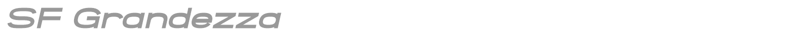 SF Grandezza font preview